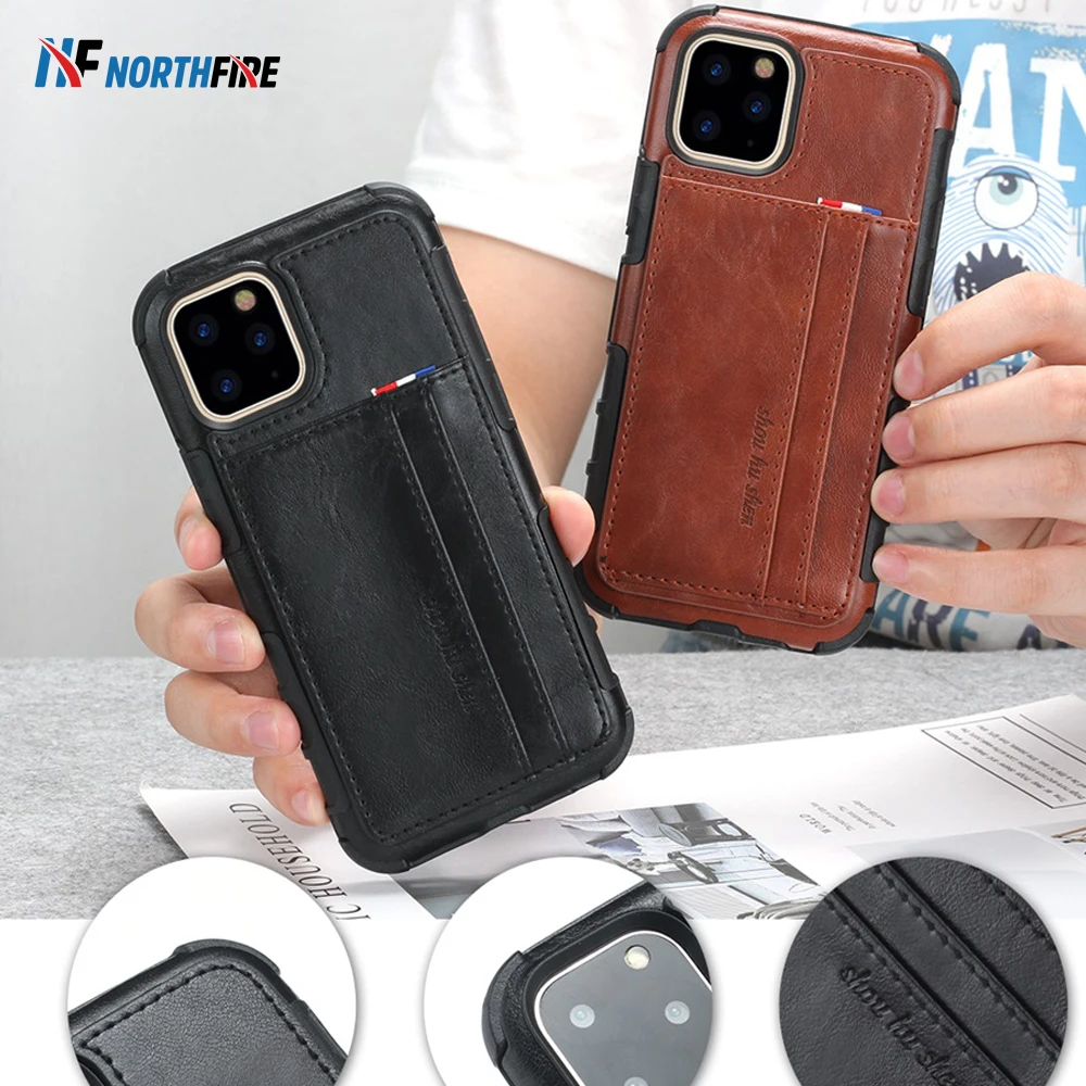 NORTHFIRE Retro PU Leather Case For iphone 11/11 Pro Max XR XS Max 6S/7/8 Plus Cases Card Pocket Holder Back Cover Coque Fundas
NORTHFIRE Retro PU Leather Case For iphone 11/11 Pro Max XR XS Max 6S/7/8 Plus Cases Card Pocket Holder Back Cover Coque Fundas