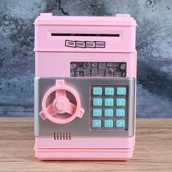 Children's Money Saving Bank Deposit Box Intelligent Voice Mini Safe and Coin Vault for Kids with Pass Code (Pink, Button Random
Children's Money Saving Bank Deposit Box Intelligent Voice Mini Safe and Coin Vault for Kids with Pass Code (Pink, Button Random