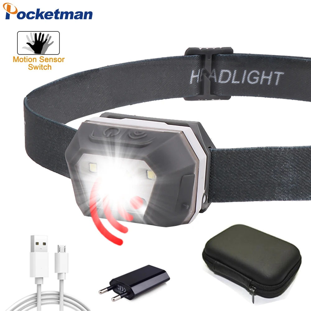 8000LM USB Rechargeable Headlamp with Built-in Battery Body Motion Sensor Headlight Red/Yellow/White Light Head Light Waterproof
8000LM USB Rechargeable Headlamp with Built-in Battery Body Motion Sensor Headlight Red/Yellow/White Light Head Light Waterproof