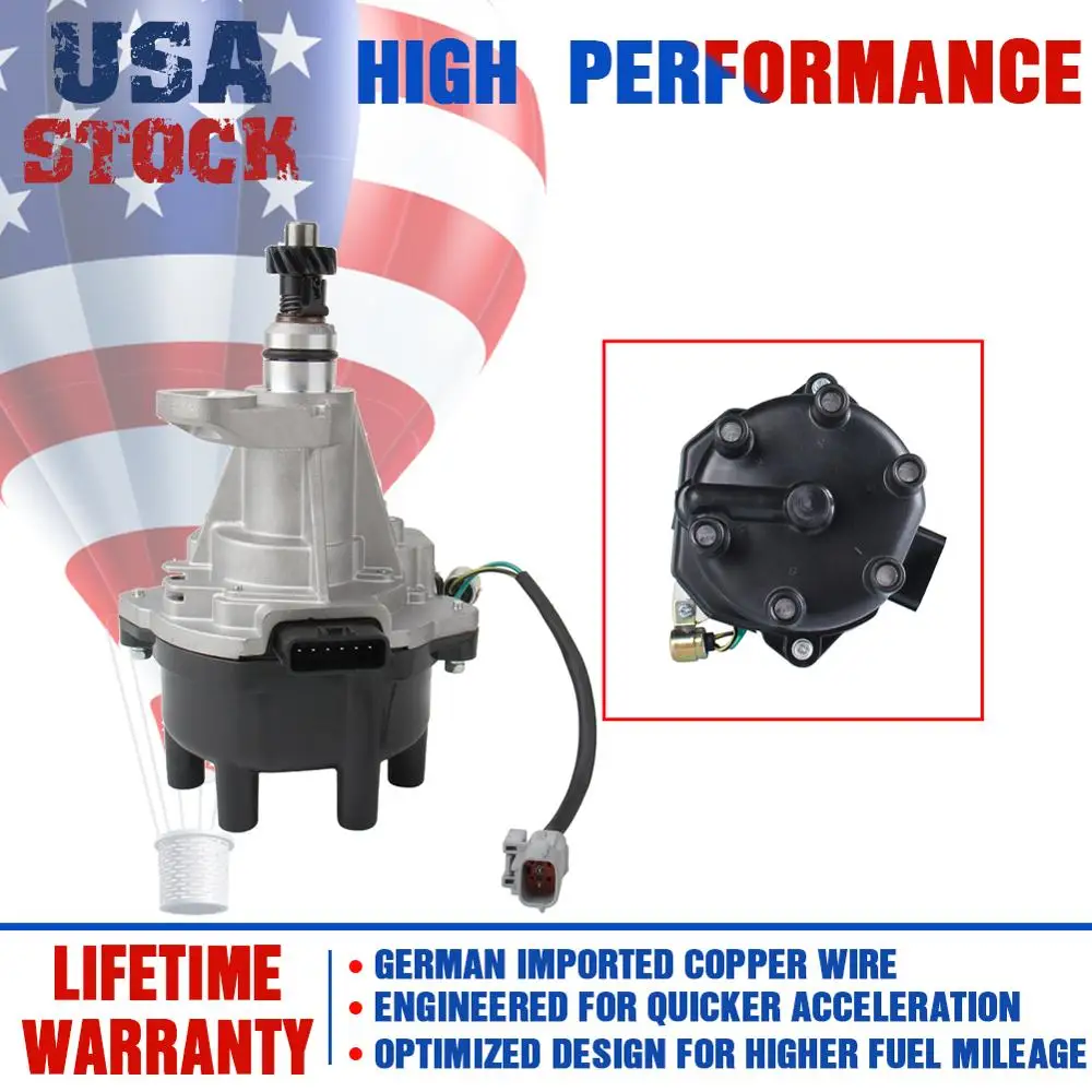 Ignition Distributor with Cap and Rotor for Nissan Pathfinder Frontier Quest for Mercury Villager for Infiniti QX4 3.3L 6V
Ignition Distributor with Cap and Rotor for Nissan Pathfinder Frontier Quest for Mercury Villager for Infiniti QX4 3.3L 6V