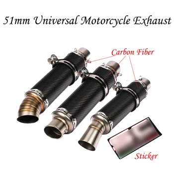 51mm Universal Motorcycle Exhaust Muffler Carbon FiberFor CRF230 GSR750 Z900 R15 MT07 MT09 R25 ER6N KTM390 YZF600 ZZR400 CBR1000
51mm Universal Motorcycle Exhaust Muffler Carbon FiberFor CRF230 GSR750 Z900 R15 MT07 MT09 R25 ER6N KTM390 YZF600 ZZR400 CBR1000