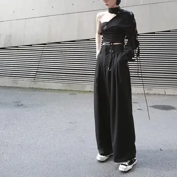 Fashion 2019 New High Waist Loose Button Brief Bandage Trousers Women Long Wide Leg Pants
Fashion 2019 New High Waist Loose Button Brief Bandage Trousers Women Long Wide Leg Pants