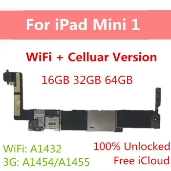 100% Unlocked Motherboard For Ipad mini 1 Mainboard WiFi 3G Version For Ipad mini1 With Chips IOS System Full Tested Logic Board
100% Unlocked Motherboard For Ipad mini 1 Mainboard WiFi 3G Version For Ipad mini1 With Chips IOS System Full Tested Logic Board