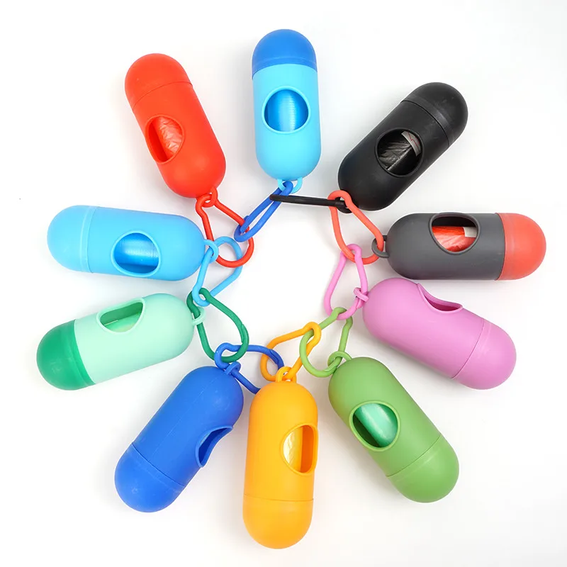 New Pill Shape Pet Dog Poop Bag Dispenser Waste Garbage Bags Carrier with 1 Roll Cat Dog Waste Poop Bag for dogs
New Pill Shape Pet Dog Poop Bag Dispenser Waste Garbage Bags Carrier with 1 Roll Cat Dog Waste Poop Bag for dogs