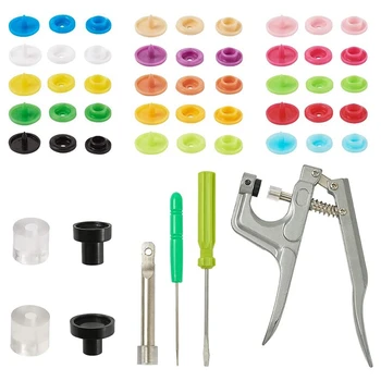 Snap Fasteners Kit Plastic Snaps Buttons Fastener Setter Pliers Tool Set for Sewing Crafting with Storage Box Organizer
Snap Fasteners Kit Plastic Snaps Buttons Fastener Setter Pliers Tool Set for Sewing Crafting with Storage Box Organizer