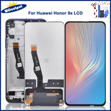 Ensemble écran tactile LCD avec châssis, 6.59 pouces, pour Huawei Honor 9X STK-LX1, Original=