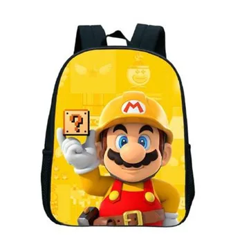 12inch Super Mario School Bags For Boys&Girls Children Kids Mochila Beautiful Popular Pattern Kindergarten Kids Backpack
12inch Super Mario School Bags For Boys&Girls Children Kids Mochila Beautiful Popular Pattern Kindergarten Kids Backpack