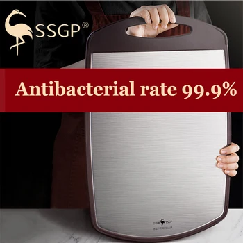 Kitchen Antibacterial Chopping Board Anti-mildew Double-sided Cutting Board Kitchen Household Stainless Steel Chopping Board 
Kitchen Antibacterial Chopping Board Anti-mildew Double-sided Cutting Board Kitchen Household Stainless Steel Chopping Board