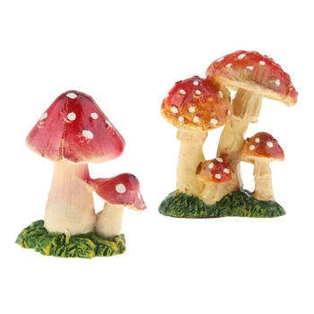 2Pcs DIY Mini Miniature Home Garden Ornament Decor Mushroom Sculpt Hand Painted 
2Pcs DIY Mini Miniature Home Garden Ornament Decor Mushroom Sculpt Hand Painted