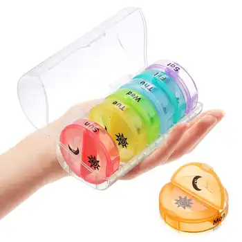 Mini Pill Box 7 Days Weekly Pill Case Container Medicine Box Dispenser Splitter Drugs Pill Organizer Bottle Case Splitters
Mini Pill Box 7 Days Weekly Pill Case Container Medicine Box Dispenser Splitter Drugs Pill Organizer Bottle Case Splitters