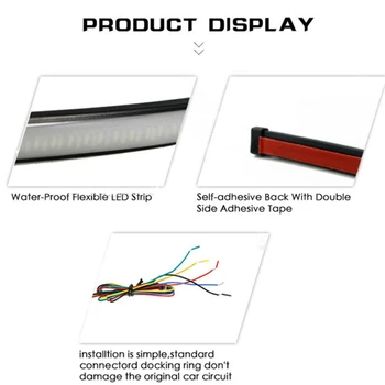 45cm Motorcycle Sequential Flowing LED Tail DRL Brake Turn Signal Strobe Light Durable And Practical To Use
45cm Motorcycle Sequential Flowing LED Tail DRL Brake Turn Signal Strobe Light Durable And Practical To Use