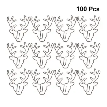 100pcs Clips Creative Hoolder Deer Shaped Metal Paper Clips for Photo Files
100pcs Clips Creative Hoolder Deer Shaped Metal Paper Clips for Photo Files