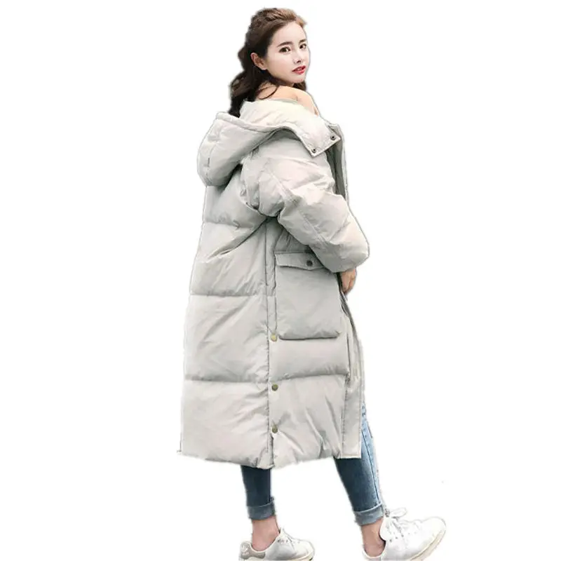 Down Cotton Jacket Women Loose Oversize Parka Warm Thick Winter Coat Female Hooded Long Sleeve Padded Women Winter Jacket Q1873
Down Cotton Jacket Women Loose Oversize Parka Warm Thick Winter Coat Female Hooded Long Sleeve Padded Women Winter Jacket Q1873
