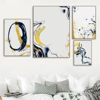 Abstract Nordic Gold Ink Abstractions Modern Poster Canvas Art Print Wall Pictures for Living Room No Frame
Abstract Nordic Gold Ink Abstractions Modern Poster Canvas Art Print Wall Pictures for Living Room No Frame