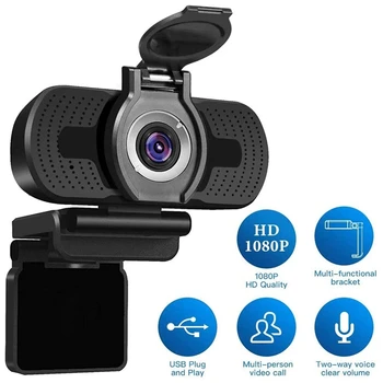 HD 1080P Computer Camera with Dust Cover Webcam for Webcast Video Conference Webcam Full HD Camara for PC Laptop
HD 1080P Computer Camera with Dust Cover Webcam for Webcast Video Conference Webcam Full HD Camara for PC Laptop