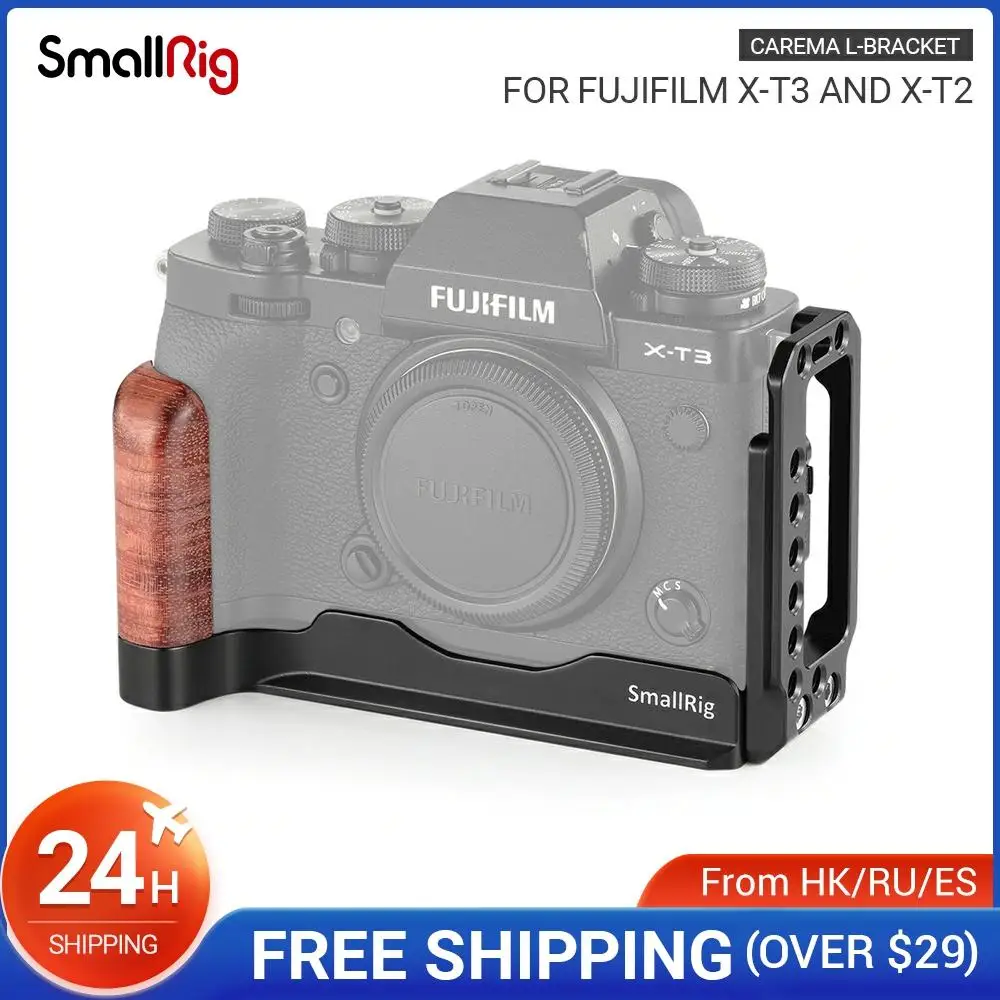 SmallRig X-T3/X-T2 быстросъемная L-пластина кронштейна для Fujifilm X-T3 и X-T2 Arca-Swiss Стандартная