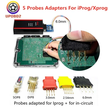 iProg Pro Key Programmer 5 Probes Adapters Work with iProg+ Programmer and Xprog ECU Programmer For in-circuit ECU
iProg Pro Key Programmer 5 Probes Adapters Work with iProg+ Programmer and Xprog ECU Programmer For in-circuit ECU