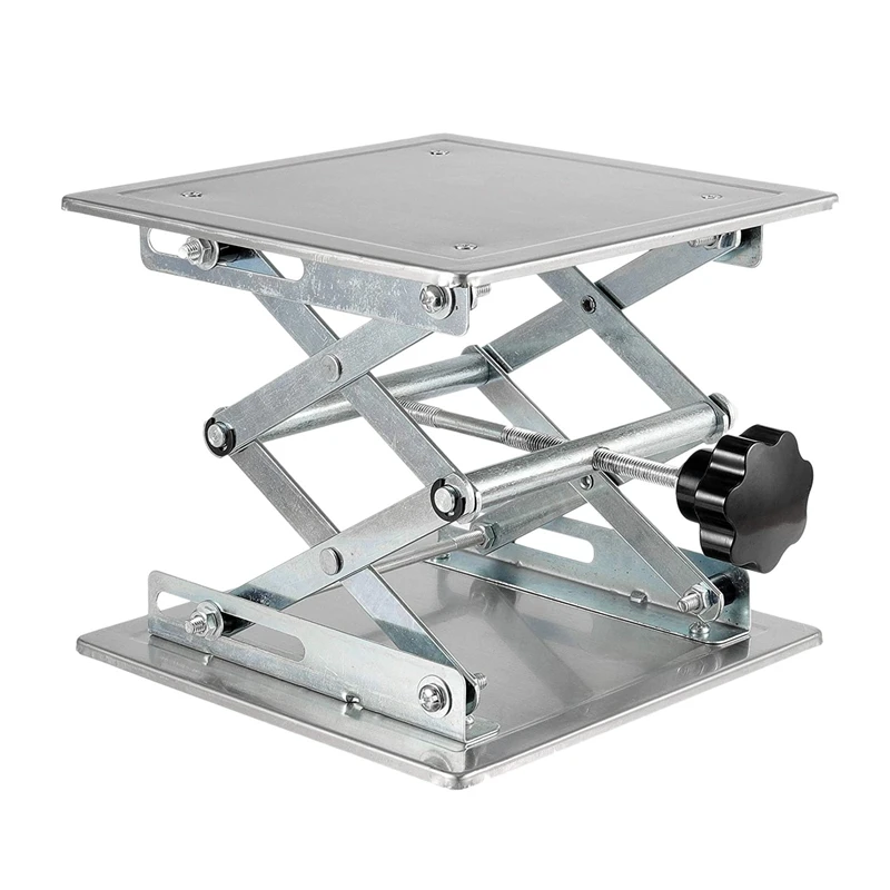 

Laboratory Lift Stand, Lab Jack Scissor Stand Platform, Table Lifting Jack Platform Expandable Table Height Range