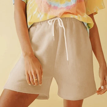 Autumn Women Fleece Jogger Shorts with Pockets Solid Elastic Waist Winter Sweatshorts for Lounging Gym Casual Shorts
Autumn Women Fleece Jogger Shorts with Pockets Solid Elastic Waist Winter Sweatshorts for Lounging Gym Casual Shorts