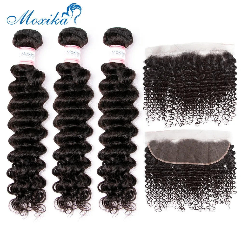 Moxika Remy Deep Wave Bundles With Frontal Closure Peruvian Human Hair Bundles With Closure Lace Frontal With Bundles Hair Weave
Moxika Remy Deep Wave Bundles With Frontal Closure Peruvian Human Hair Bundles With Closure Lace Frontal With Bundles Hair Weave