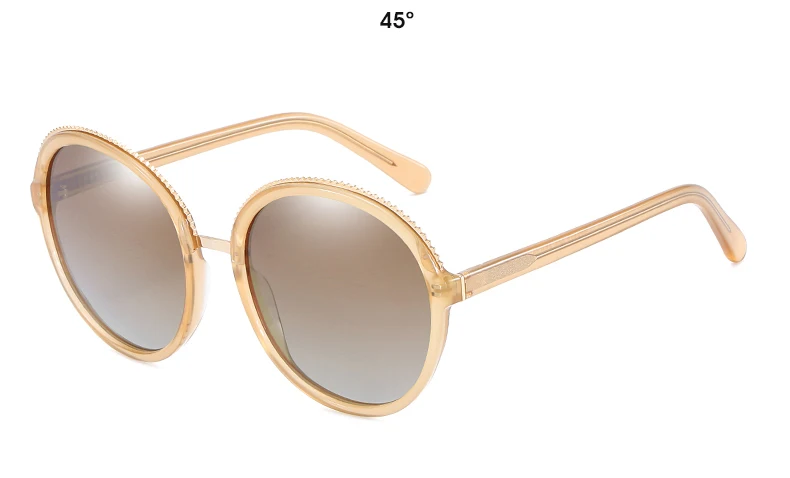 Women Sunglasses Frame Glasses Polariod Lens UV400 Polarized Sunglasses Women Fashion Round Frame Eyewear Glasses (29)