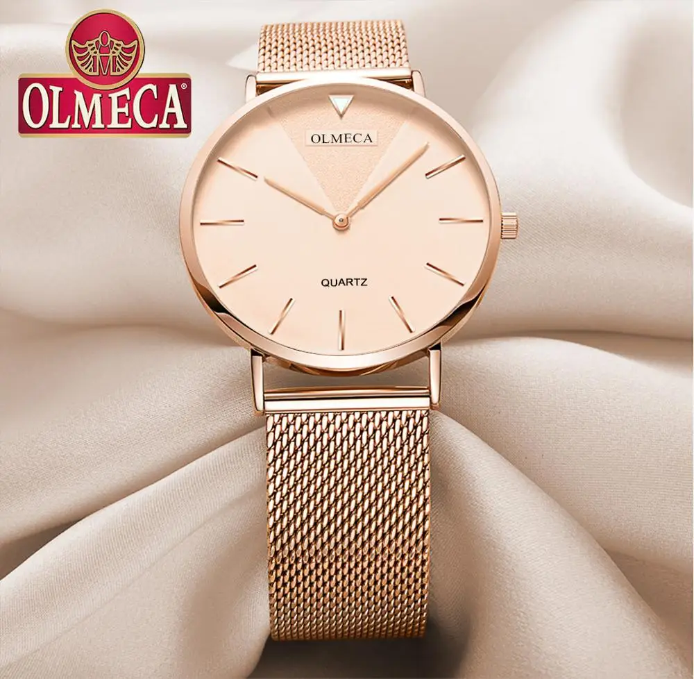 OLMECA Women Watches Mesh Band watches Luxury Brand Watch Reloj Mujer Water Resistant Quartz Watches Gift Relogio Feminino 
OLMECA Women Watches Mesh Band watches Luxury Brand Watch Reloj Mujer Water Resistant Quartz Watches Gift Relogio Feminino