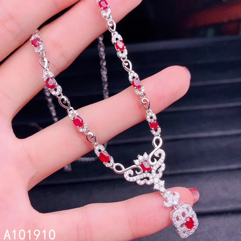 KJJEAXCMY boutique jewelry 925 sterling silver inlaid Natural Ruby pendant necklaceFemale supports detection luxurious
KJJEAXCMY boutique jewelry 925 sterling silver inlaid Natural Ruby pendant necklaceFemale supports detection luxurious