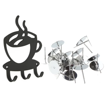 20pcs Flat Glue On Earring Posts, 10mm, Stainless Steel & 1pcs Home Decorative Coffee Wall Mount Metal 3 Hook Key Rack Hanger Or
20pcs Flat Glue On Earring Posts, 10mm, Stainless Steel & 1pcs Home Decorative Coffee Wall Mount Metal 3 Hook Key Rack Hanger Or