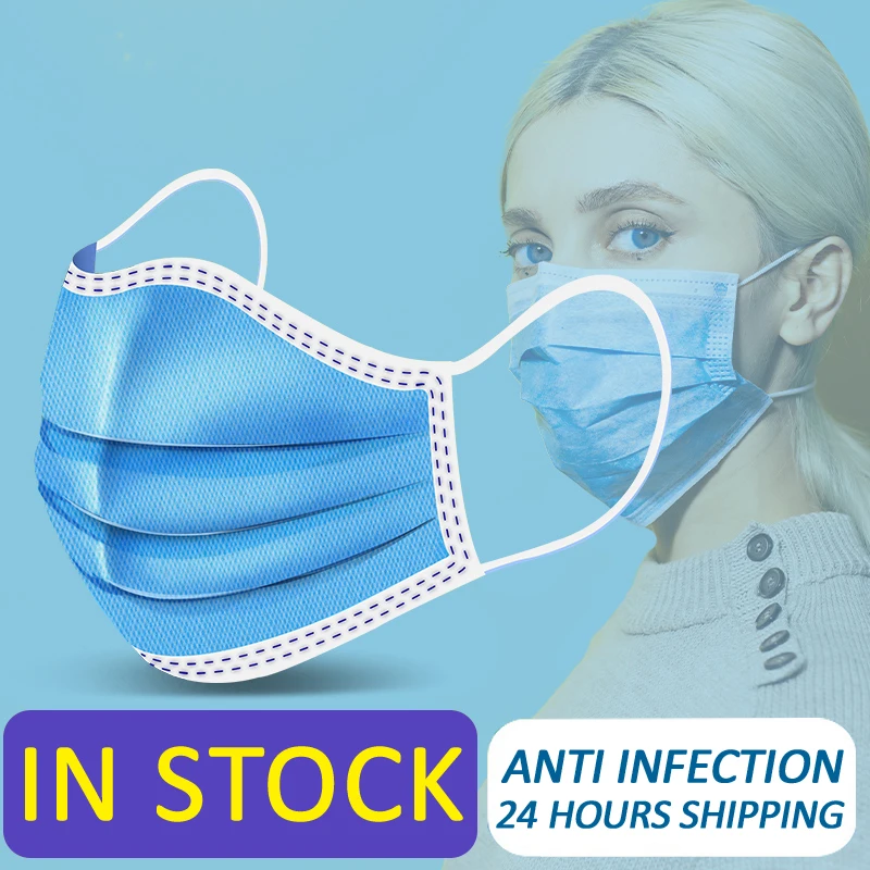 Fast Delivery 10-500Pcs Disposable Protective Mask 3 Layer Anti Bacterial Dust Proof Breathable Waterproof Meltblown Cloth Mask
Fast Delivery 10-500Pcs Disposable Protective Mask 3 Layer Anti Bacterial Dust Proof Breathable Waterproof Meltblown Cloth Mask