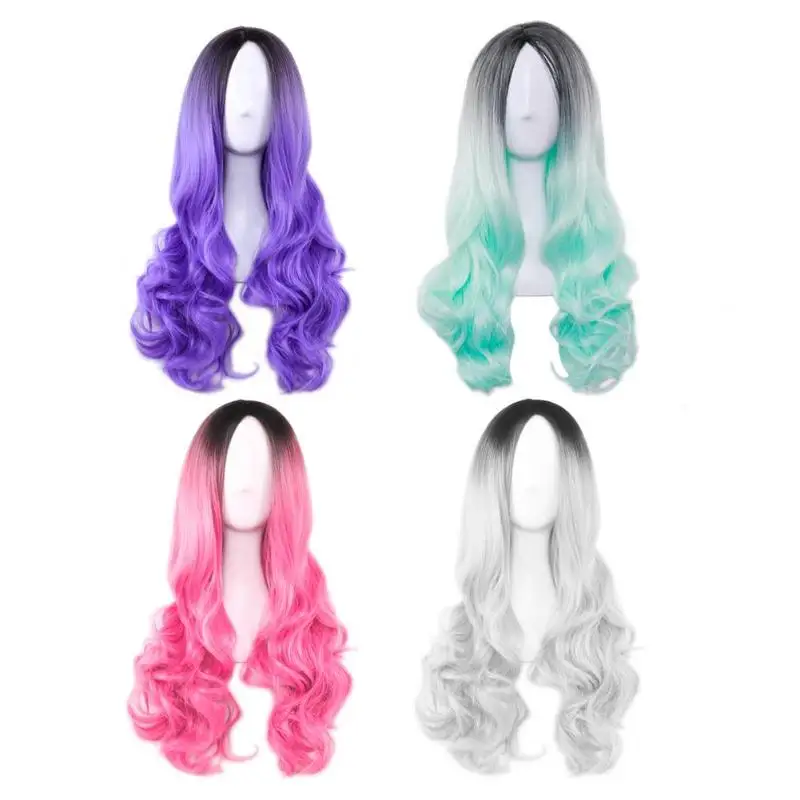 Dyed Wig Women Gradient Curling Big Wave Colorful Cosplay Fashion Wigs Synthetic Hair for Women Wavy Cosplay Hair Wig
Dyed Wig Women Gradient Curling Big Wave Colorful Cosplay Fashion Wigs Synthetic Hair for Women Wavy Cosplay Hair Wig