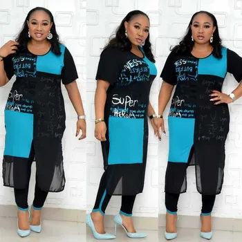 African Women's Set Summer Dashiki Tradition Printed Mesh Stitching Top & Trousers Two-Piece Large size Casual African Clothes
African Women's Set Summer Dashiki Tradition Printed Mesh Stitching Top & Trousers Two-Piece Large size Casual African Clothes