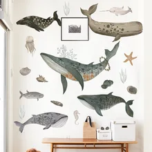 Nordic Whale Wall Stickers for Kids room Nursery Kindergarten Wall Decor Marine life Boys Children Bedroom Home Decor Sticker
Nordic Whale Wall Stickers for Kids room Nursery Kindergarten Wall Decor Marine life Boys Children Bedroom Home Decor Sticker