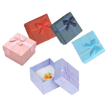 5PCS Paper Package Bowknot Jewelry Necklace Bracelet Earring Ring Gift Box Case, Style-2 Square (3.5X3.5Cm)
5PCS Paper Package Bowknot Jewelry Necklace Bracelet Earring Ring Gift Box Case, Style-2 Square (3.5X3.5Cm)