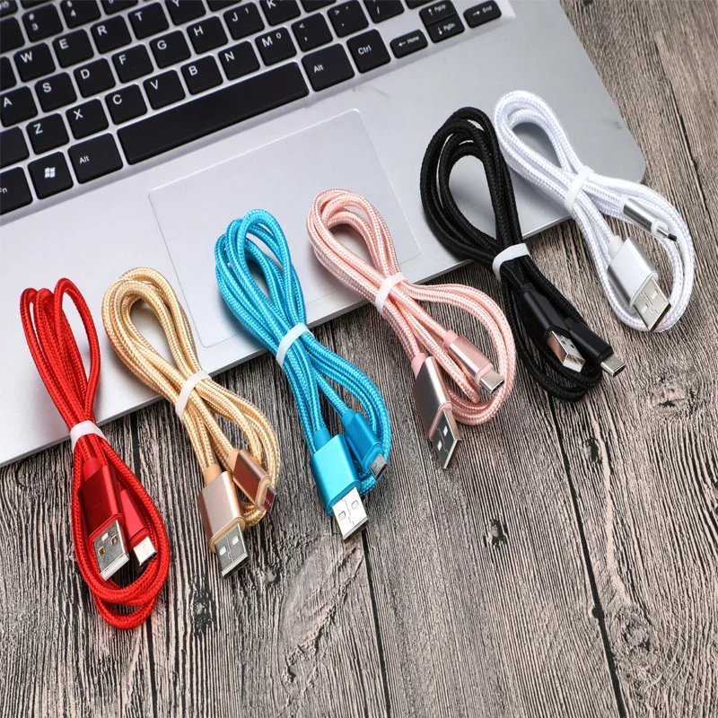 Nylon Braided Micro USB Cable 1m Data Sync USB Charger Cable For Samsung HTC LG huawei xiaomi Android Phone Cables
Nylon Braided Micro USB Cable 1m Data Sync USB Charger Cable For Samsung HTC LG huawei xiaomi Android Phone Cables