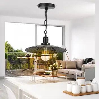 AC 85-265V LED E27 Inndoor Vintage Iron Hanging Light Lamp For Living Room Bedroom Retro Styple Pendant Light Without Bulb
AC 85-265V LED E27 Inndoor Vintage Iron Hanging Light Lamp For Living Room Bedroom Retro Styple Pendant Light Without Bulb