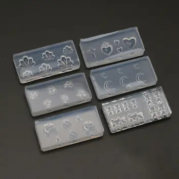 6Pcs Moon Cross Flower Bear Nail Art Silicone Mold Nail Carving Templates Tools AXYD
6Pcs Moon Cross Flower Bear Nail Art Silicone Mold Nail Carving Templates Tools AXYD