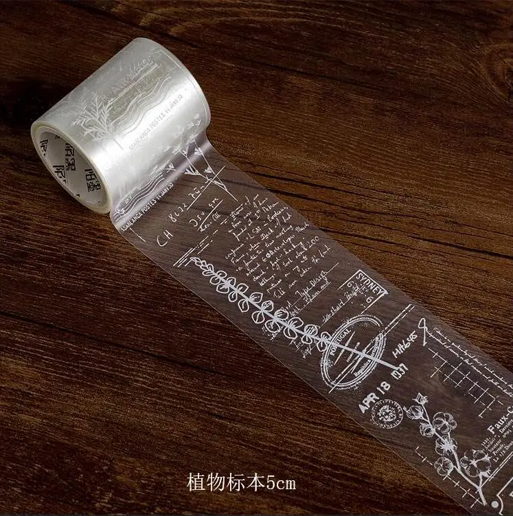 WOKO 5cm*3m Fog PET White Ink Plant Specimen Washi Tape Vintage Botany Plant Sticker Deco Masking Tape DIY Scrapbooking Escolar
WOKO 5cm*3m Fog PET White Ink Plant Specimen Washi Tape Vintage Botany Plant Sticker Deco Masking Tape DIY Scrapbooking Escolar