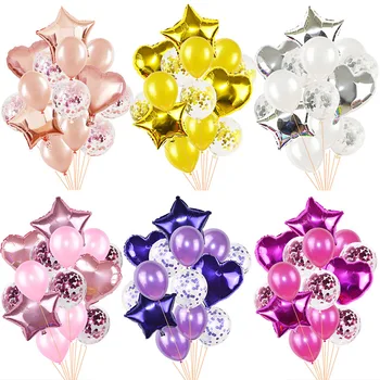Party Decoration Balloons Latex Confetti Balloons Star Love Heart Foil Balloons Home Wedding Birthday New Year Balloons Supplies
Party Decoration Balloons Latex Confetti Balloons Star Love Heart Foil Balloons Home Wedding Birthday New Year Balloons Supplies