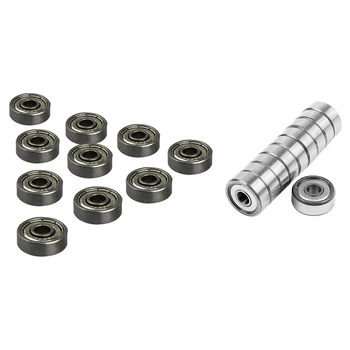 10Pcs 625ZZ Single Row Deep Groove Radial Ball Bearing 16Mm x 5Mm x 5Mm & 10Pcs Miniature Sealed Metal Shielded Metric Radial Ba
10Pcs 625ZZ Single Row Deep Groove Radial Ball Bearing 16Mm x 5Mm x 5Mm & 10Pcs Miniature Sealed Metal Shielded Metric Radial Ba