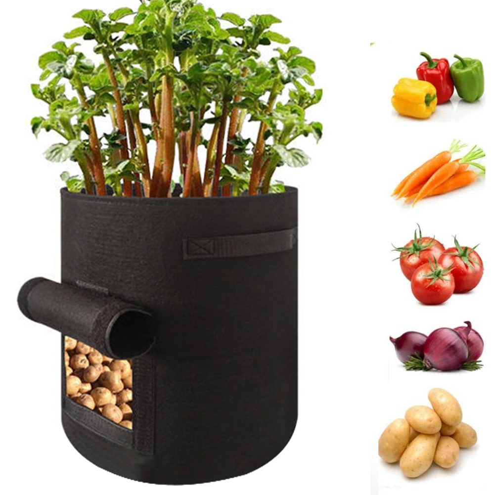 Non-woven Potato Planting Growth Bags Fabric Vegetable Planting Seedling Pots DIY Vertical Garden Grow Bag Garden Eco-Friendly
Non-woven Potato Planting Growth Bags Fabric Vegetable Planting Seedling Pots DIY Vertical Garden Grow Bag Garden Eco-Friendly