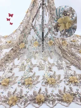 African Sequins Lace Fabric 2019 High Quality French Lace Fabric Nigerian Tulle Mesh Lace Material For Dress
African Sequins Lace Fabric 2019 High Quality French Lace Fabric Nigerian Tulle Mesh Lace Material For Dress