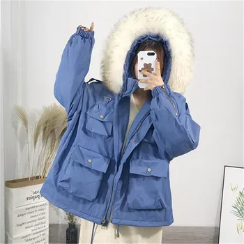 Real Natural Fox Fur Collar Winter Duck Down Coat Womens Down Jackets Female Short Oversize Thick Warm Hooded Down Parkas
Real Natural Fox Fur Collar Winter Duck Down Coat Womens Down Jackets Female Short Oversize Thick Warm Hooded Down Parkas