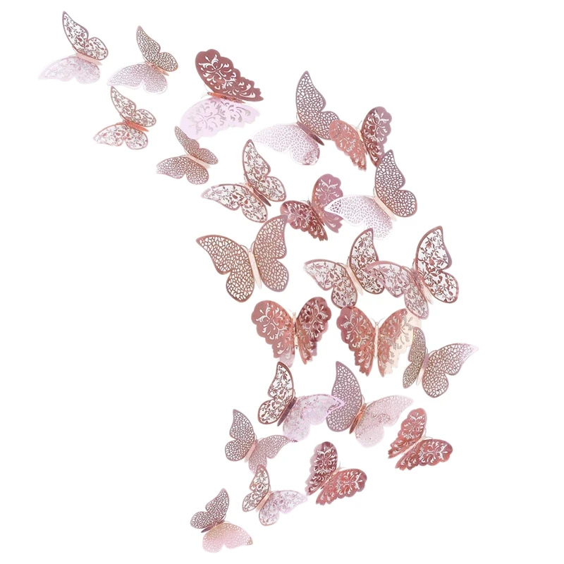 Rose Gold Butterfly Decorations 3D Wall Decals Art Sticker Diy Removable Paper Murals for Home Living Room Kids Girls Bedroom Nu
Rose Gold Butterfly Decorations 3D Wall Decals Art Sticker Diy Removable Paper Murals for Home Living Room Kids Girls Bedroom Nu