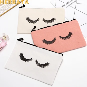 Hot model eyelashes printing pencil case canvas cosmetic bag multi-purpose cell phone pocket travel storage bag zipper purse
Hot model eyelashes printing pencil case canvas cosmetic bag multi-purpose cell phone pocket travel storage bag zipper purse