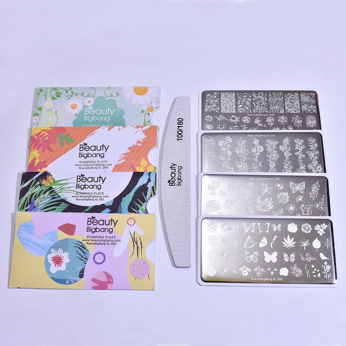 Beautybigbang Nail Stamping Plates Set 4 PCS With Free Nail File Flower Natural Plants Print Image Stainless Steel Art Template
Beautybigbang Nail Stamping Plates Set 4 PCS With Free Nail File Flower Natural Plants Print Image Stainless Steel Art Template
