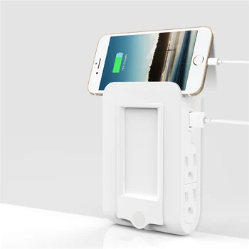 Wall Mount Charger Outlet with Dusk To Dawn Sensor LED Night Light, Surge-protected Power Socket Extender with 4 AC Outlet 2 USB
Wall Mount Charger Outlet with Dusk To Dawn Sensor LED Night Light, Surge-protected Power Socket Extender with 4 AC Outlet 2 USB
