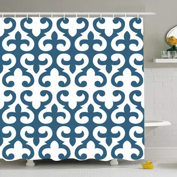 Shower Curtain Set with Hooks 72x78 Arabian Style Floral Ornate Indian Tiling Pattern Inspired Ornament Strapwork Curve Decor
Shower Curtain Set with Hooks 72x78 Arabian Style Floral Ornate Indian Tiling Pattern Inspired Ornament Strapwork Curve Decor
