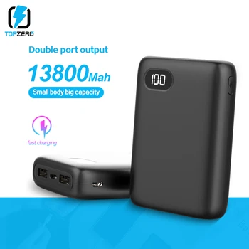 13800mah Mini Power Bank USB TYPE C Fast Charge LED Display Small External Battery Powerbank For iPhone Xiaomi mi Poverbank
13800mah Mini Power Bank USB TYPE C Fast Charge LED Display Small External Battery Powerbank For iPhone Xiaomi mi Poverbank