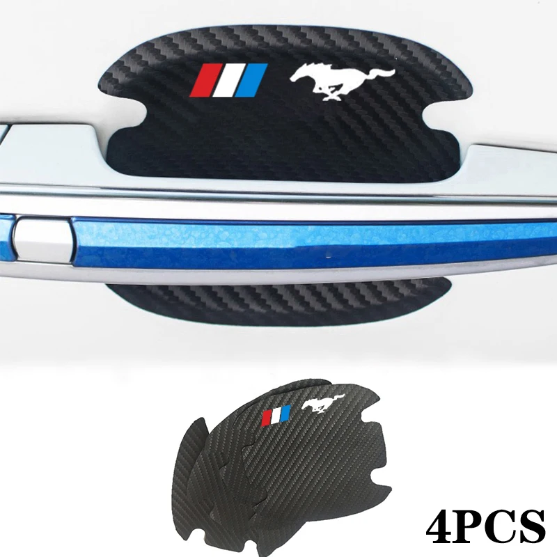 4pcs Carbon Fiber Car Door Handle Scratch Protector Leather Stickers Decals For Ford Mustang GT SHELBY 2015 2018 Car Accessories 
4pcs Carbon Fiber Car Door Handle Scratch Protector Leather Stickers Decals For Ford Mustang GT SHELBY 2015 2018 Car Accessories