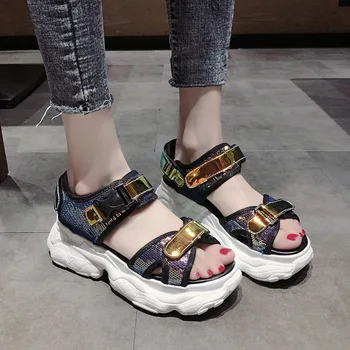 Leisure Solid Breathable Sports Sandals High Ankle Strap Open Toe Summer Women Sandals Casual Thick Platform Beach Shoes
Leisure Solid Breathable Sports Sandals High Ankle Strap Open Toe Summer Women Sandals Casual Thick Platform Beach Shoes